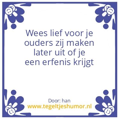 Tegeltje: wees lief