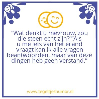 Tegeltje: Geen verstand