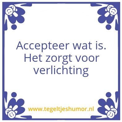 Tegeltje: Tegel