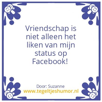 Tegeltje: Vriendschap