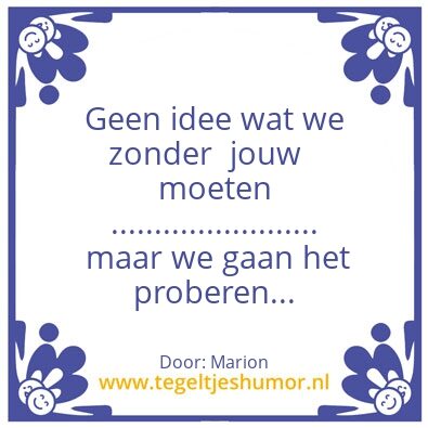Tegeltje: tinus
