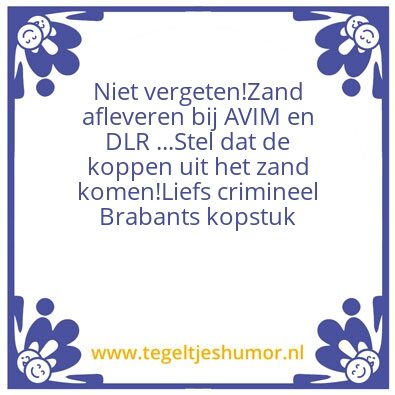 Tegeltje: Struisvogels