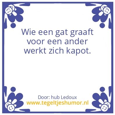 Tegeltje: werken