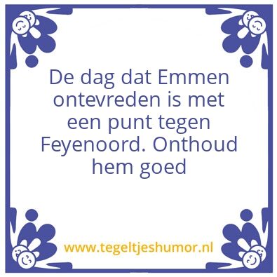 Tegeltje: Voetbal