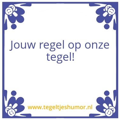 Tegeltje: Doe mee!