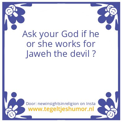 Tegeltje: Jehovah God of Blessings