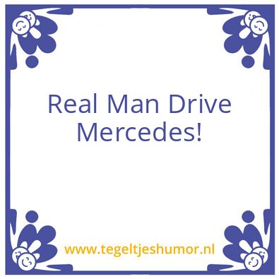 Tegeltje: Mercedes
