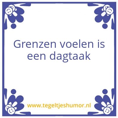 Tegeltje: grenzen