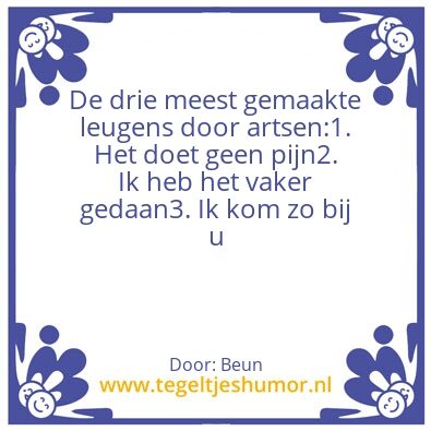 Tegeltje: De 3 meest gemaakte leugens