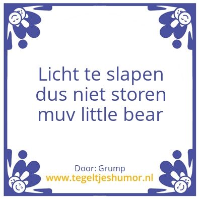 Tegeltje: Grump