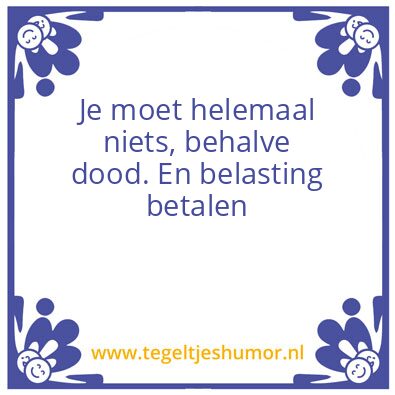 Tegeltje: Moeten