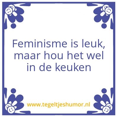 Tegeltje: Feminisme
