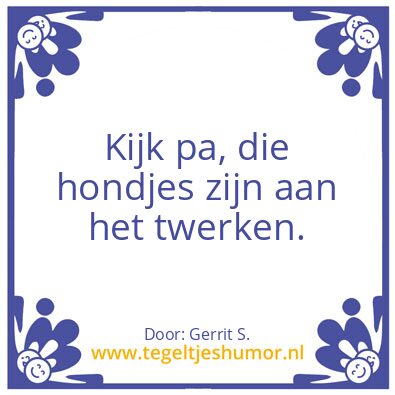 Tegeltje: Ik ben Gerrit.
