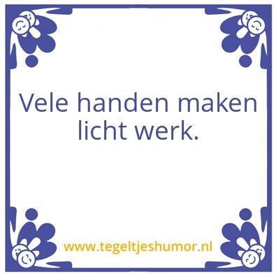 Tegeltje: .