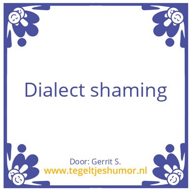 Tegeltje: Ik ben Gerrit.