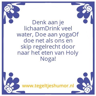 Tegeltje: Levens tip