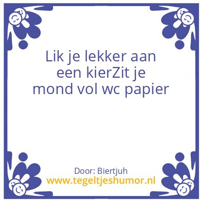 Tegeltje: Wc papier