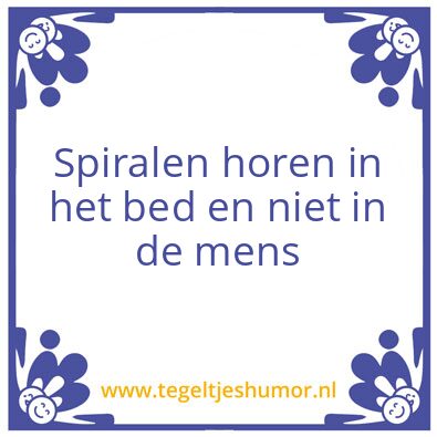 Tegeltje: Spiraal