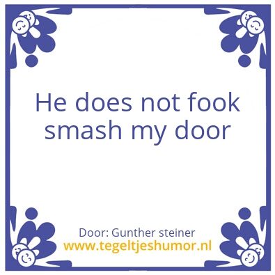 Tegeltje: Gunther