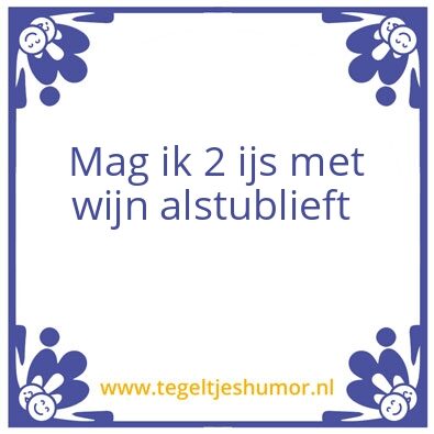 Tegeltje: Ijs