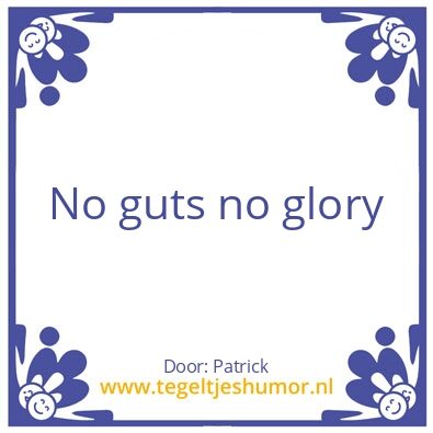 Tegeltje: Glory