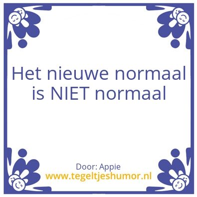 Tegeltje: Normaal