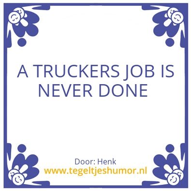 Tegeltje: Truck