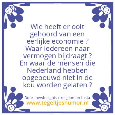 Tegeltje: Is de politiek slim ?