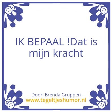 Tegeltje: Brenda