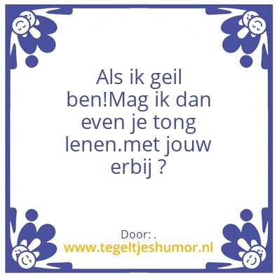 Tegeltje: .