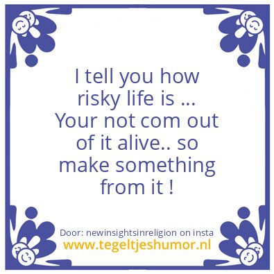Tegeltje: The Life You Want..