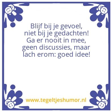 Tegeltje: Volg je hart