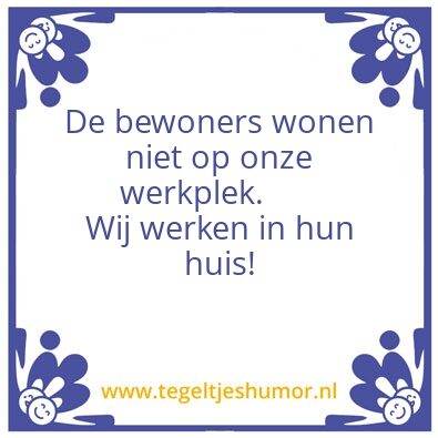 Tegeltje: thuiswerken