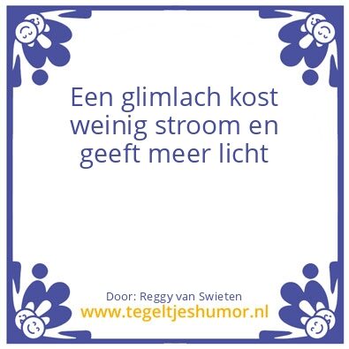 Tegeltje: De Hefst is een glimlach