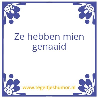 Tegeltje: Spieker