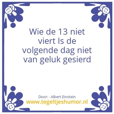 Tegeltje: 13