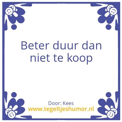 Tegeltje: Duur