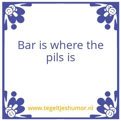 Tegeltje: Bier