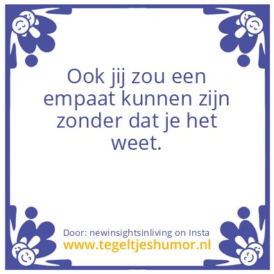 Tegeltje: You, too ?