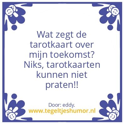 Tegeltje: kaartje?