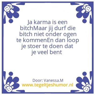 Tegeltje: Bang/schijter