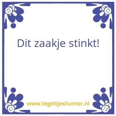 Tegeltje: Stant