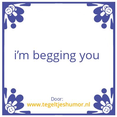 Tegeltje: Tegeltje