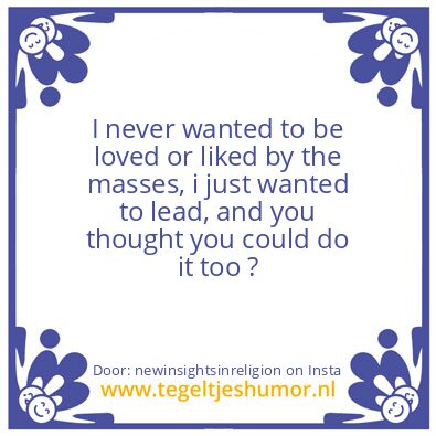 Tegeltje: This Is Your Calling Too.