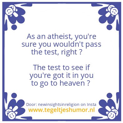 Tegeltje: What ? Test ?