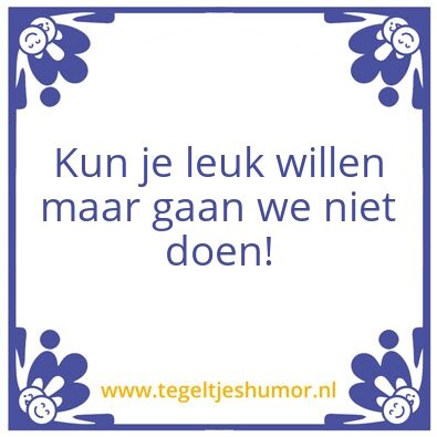 Tegeltje: Voor Hanneke