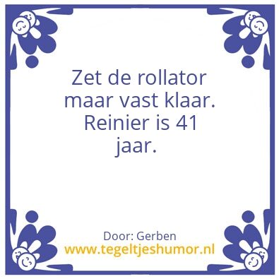 Tegeltje: Reinier