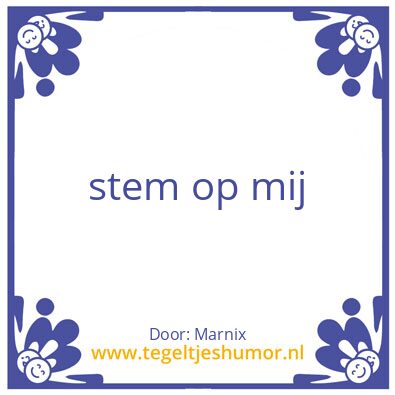 Tegeltje: Marnix Buurman