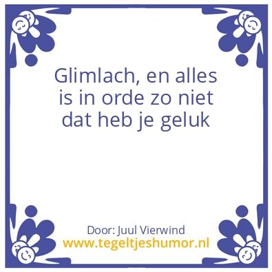 Tegeltje: geluk
