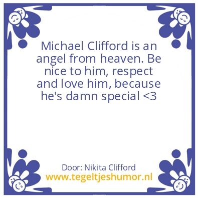 Tegeltje: Michael Clifford